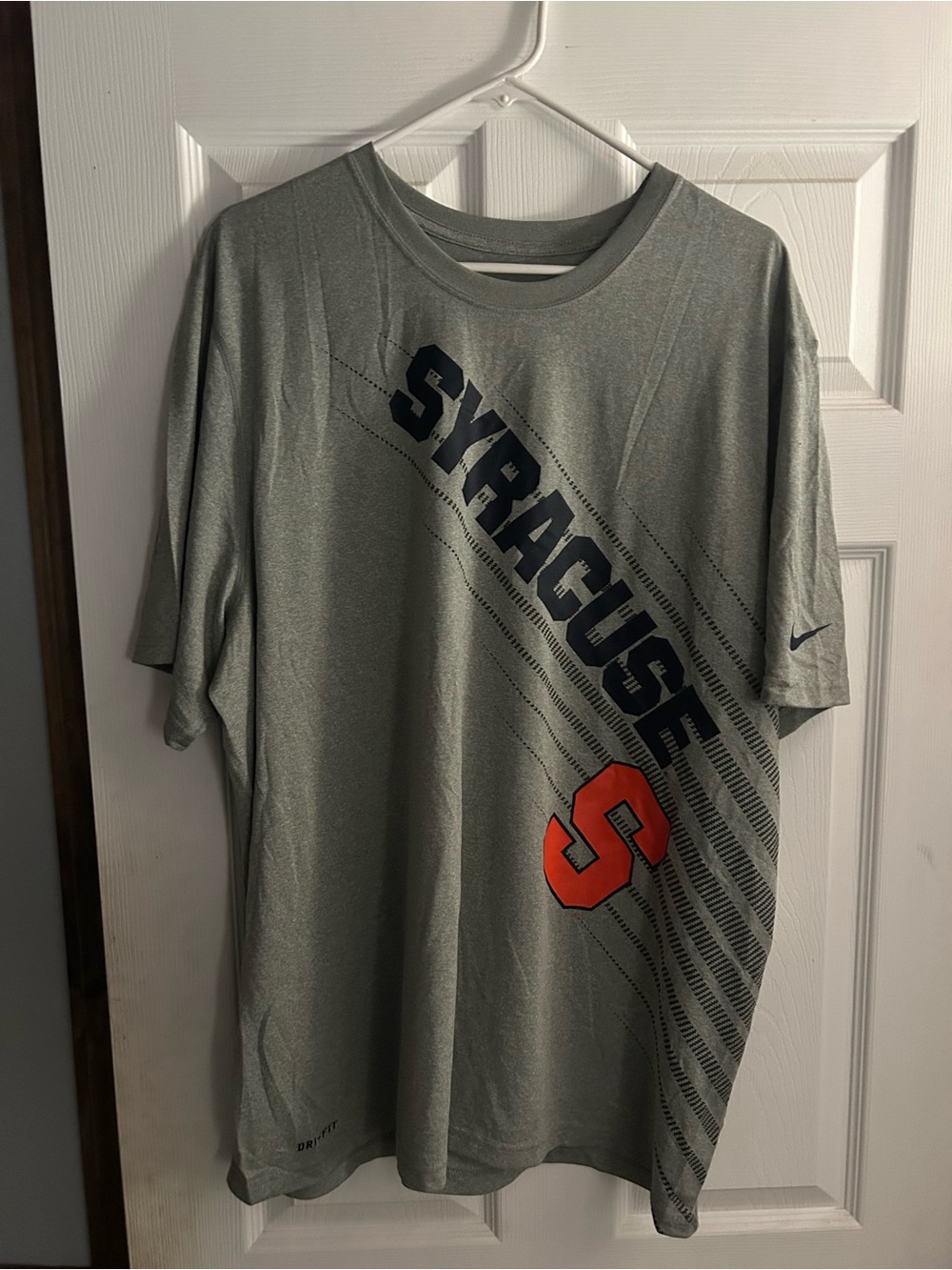 Nike Gray Syracuse Dri-fit Graphic Short Sleeve Tee